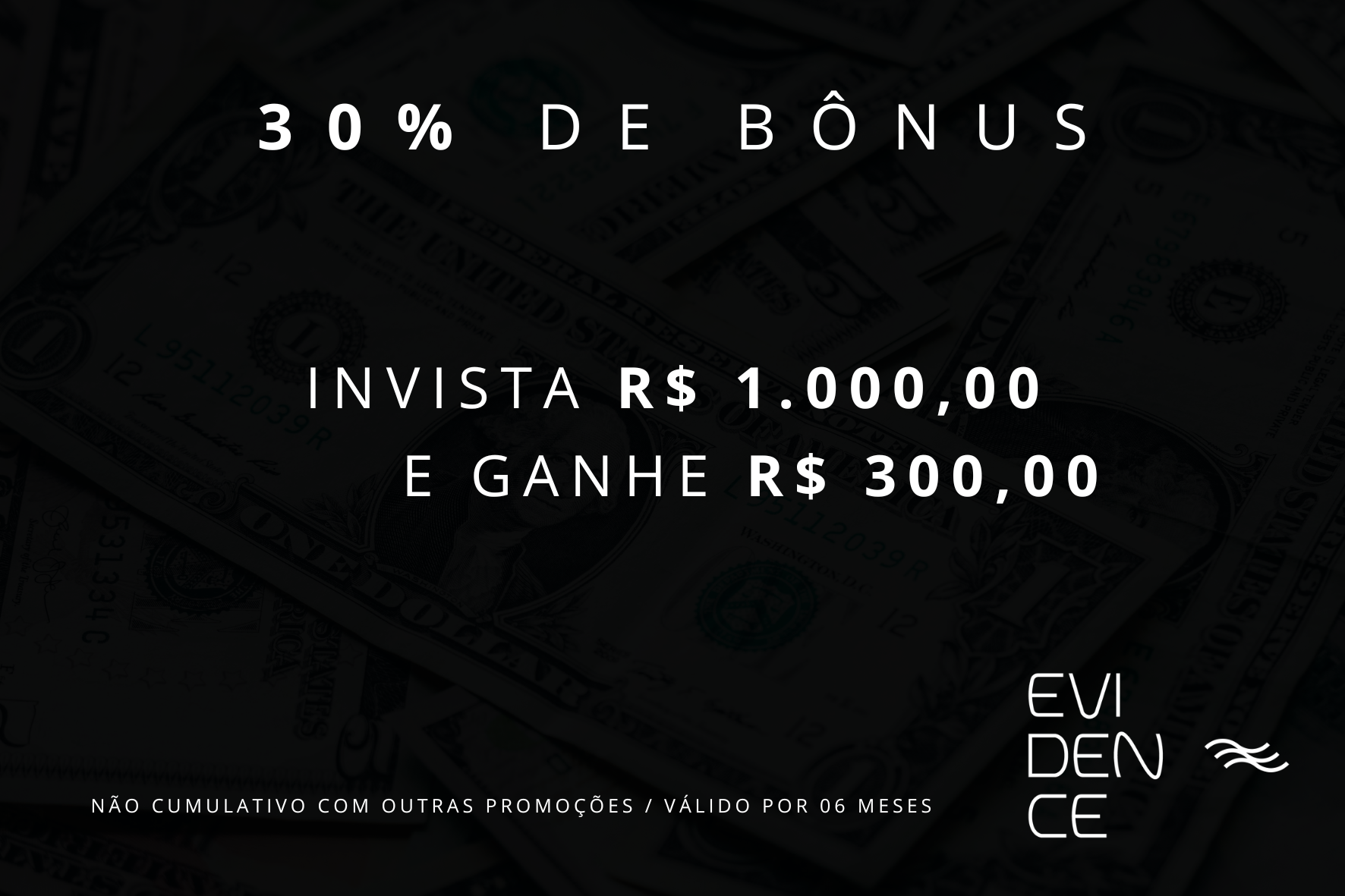 Compre R$ 1.000,00 e ganhe R$ 300,00