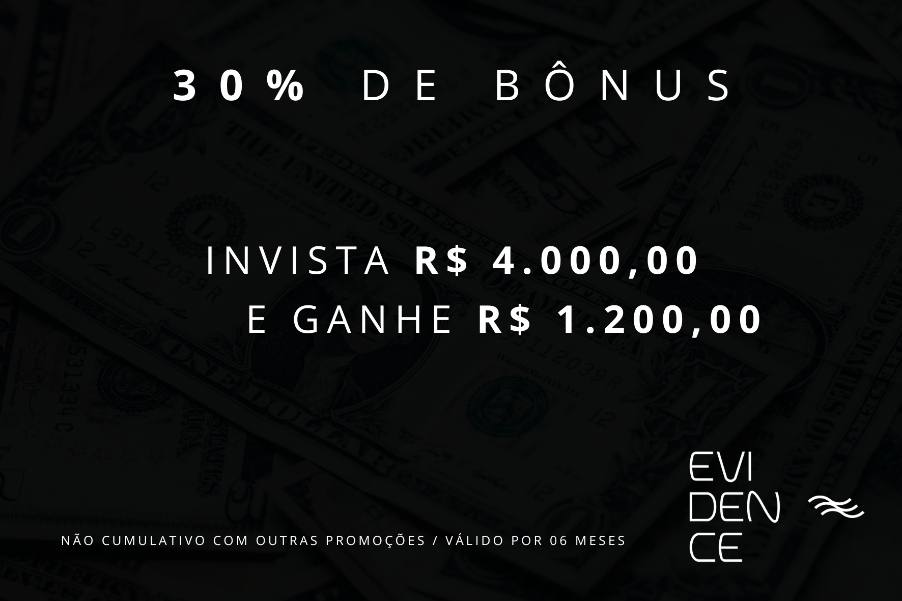 Compre R$ 4.000,00 e ganhe R$ 1.200,00