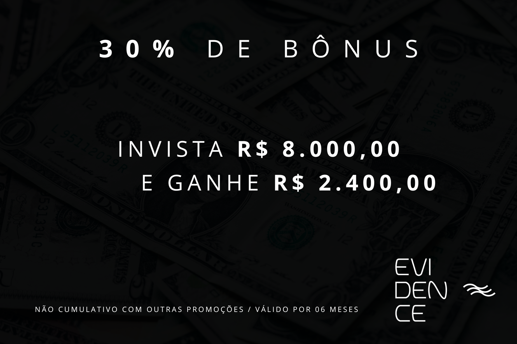 Compre R$ 8.000,00 e ganhe R$ 2.400,00